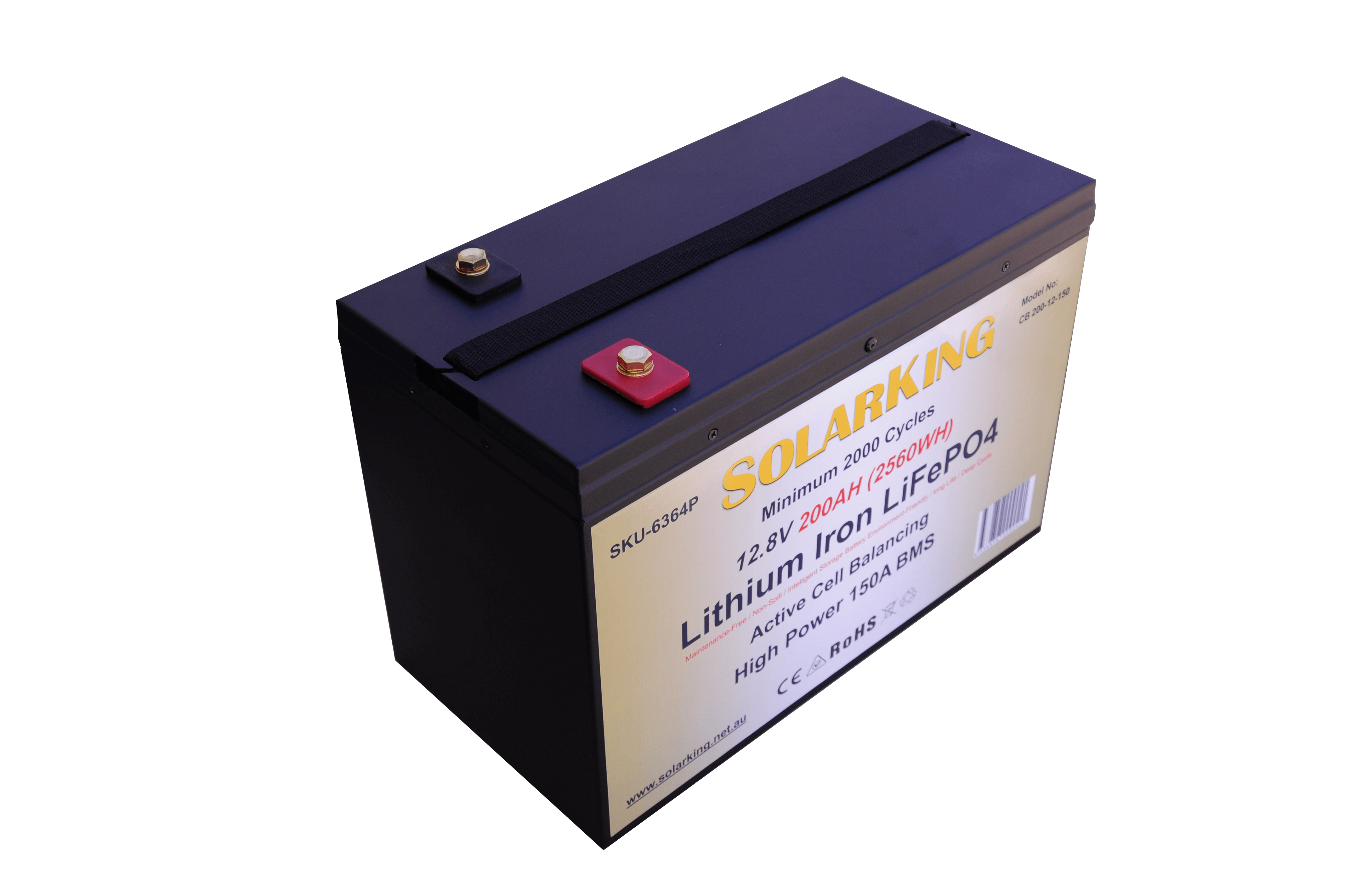 200AH Lithium Iron SolarKing Battery - CB-200-12-150